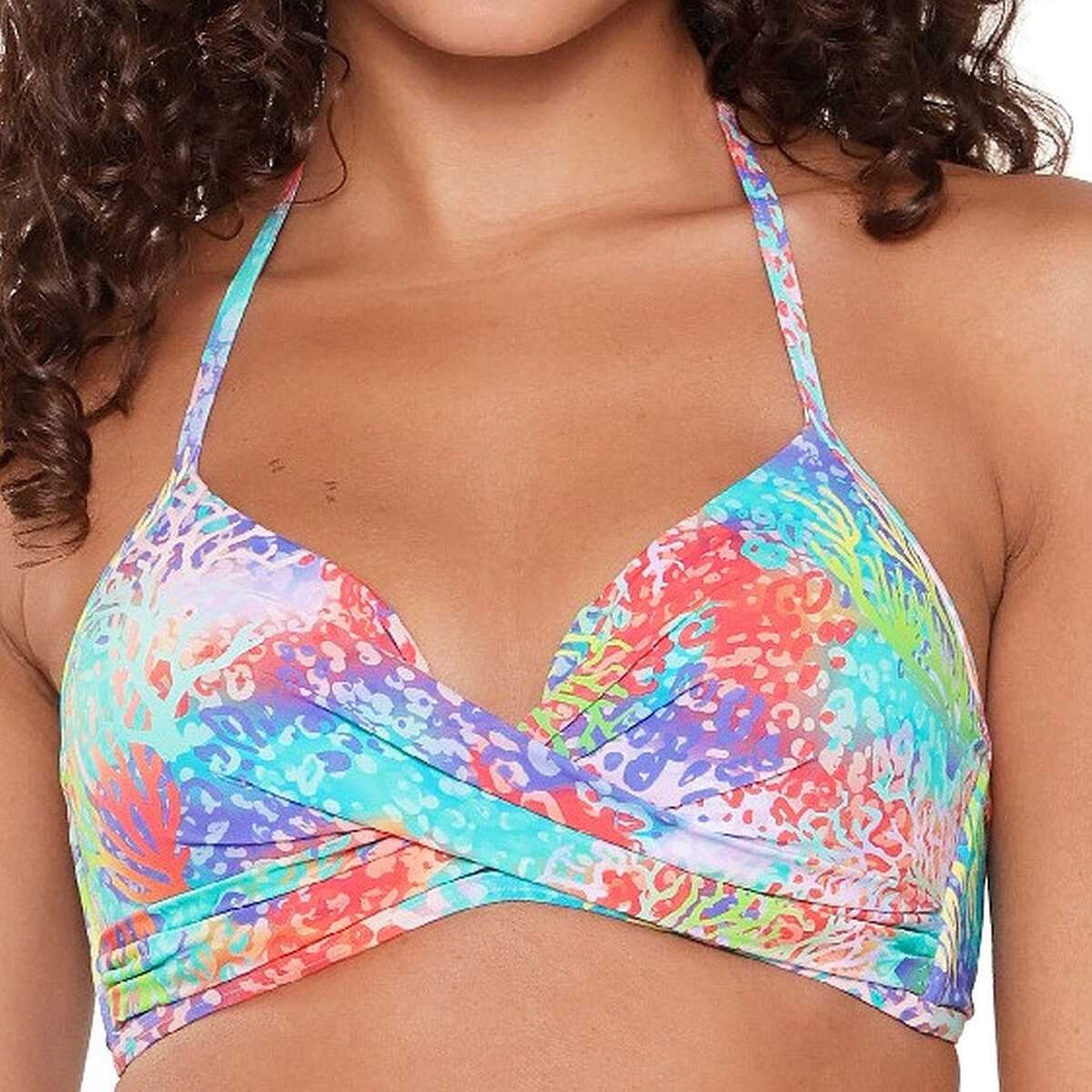 LingaDore Plavková podprsenka 7207TB coral leopard 70D