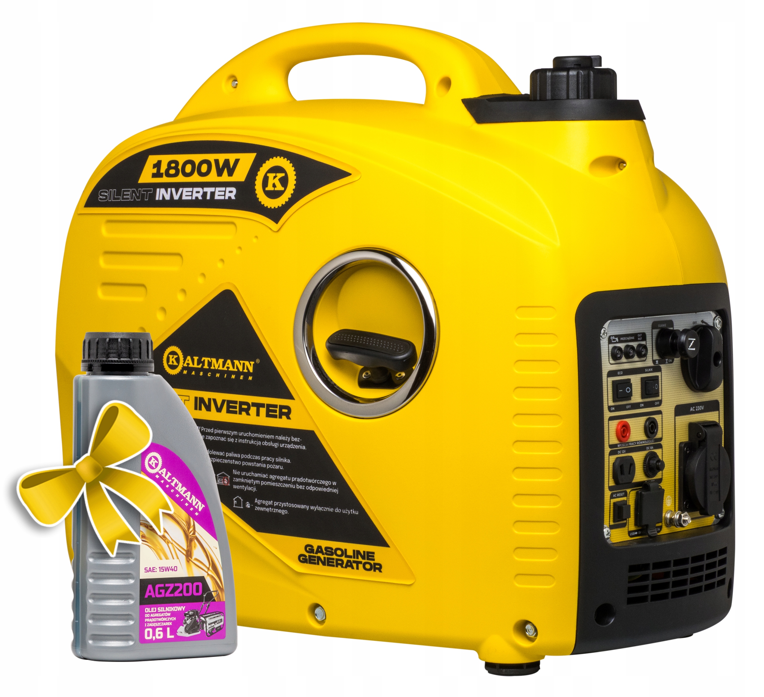 Jednofázový přenosný generátor Kaltmann 1800 W benzín