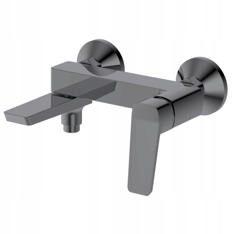Flery nástenná vaňová/sprchová batéria s otočným výtokom gun metal Fy