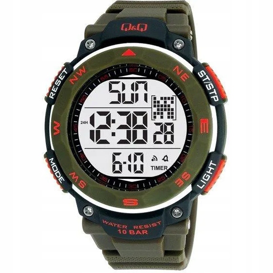 Pánské Hodinky Qq M124-003 zelený pásek