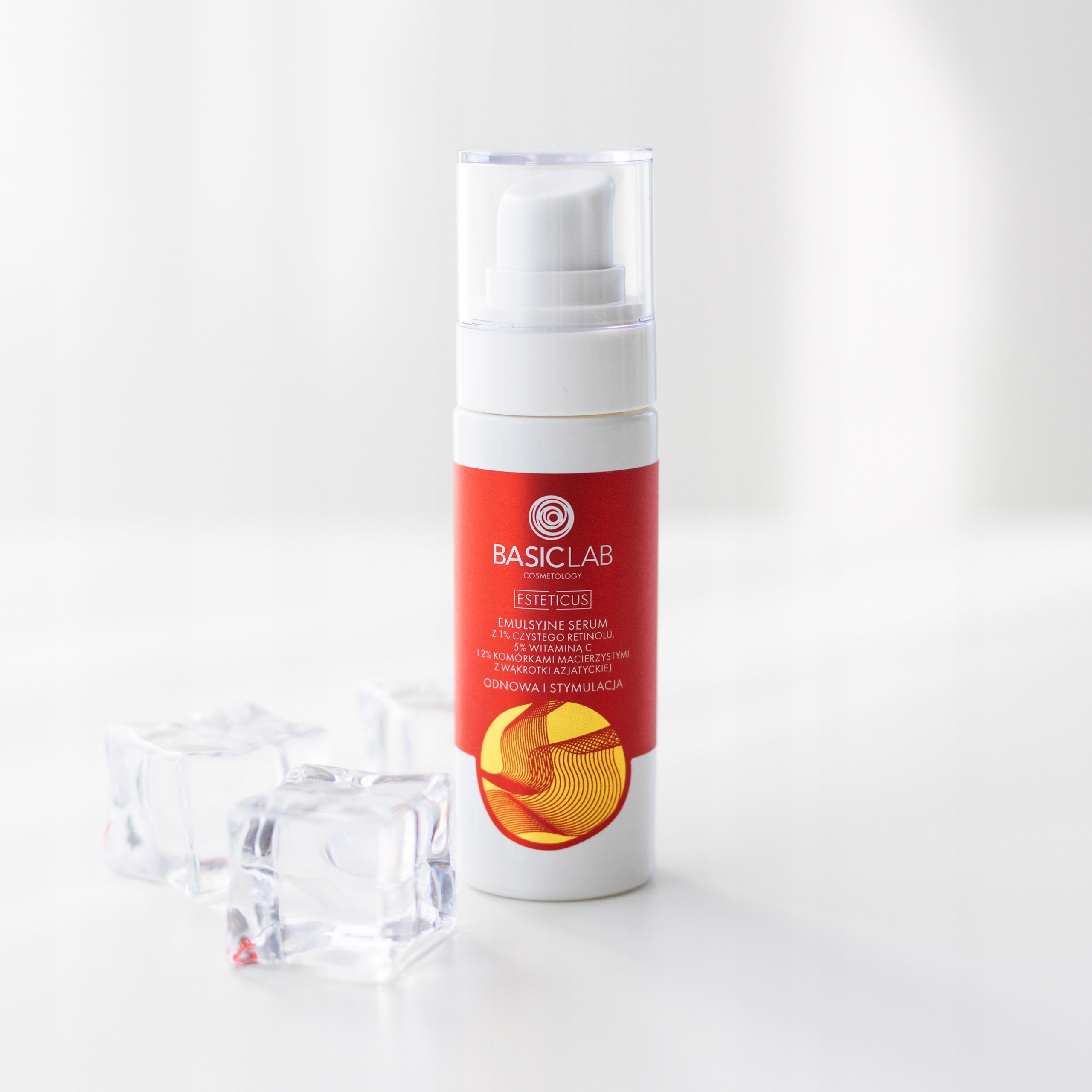 BasicLab Serum do Twarzy na Noc z Czystym Retinolem 1% Wygładza Skórę 30 ml Marka BasicLab