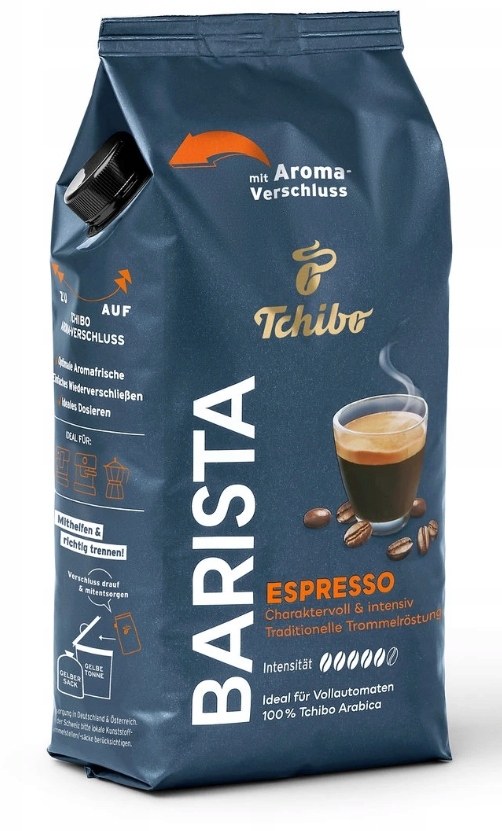 Tchibo Barista Espresso kawa ziarnista 1kg Import z Niemiec 100% Arabica