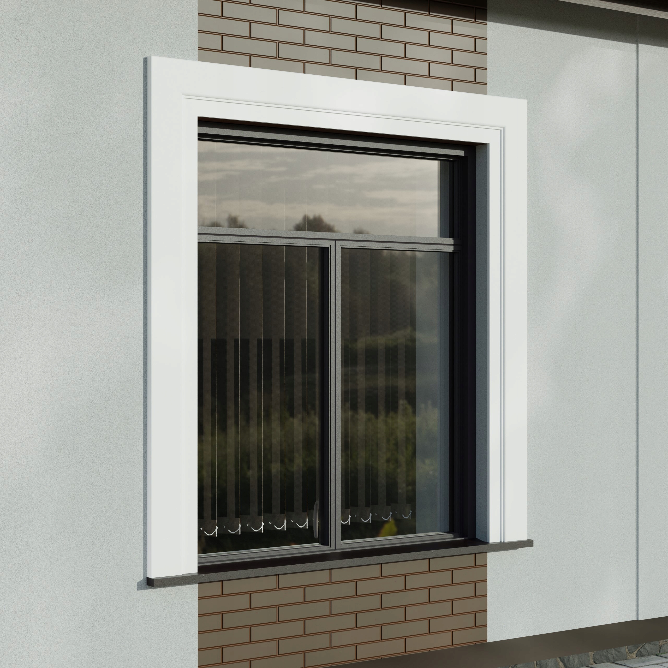 Elhare Okenní lišta štuková gyzms bonia na okno LN1PB