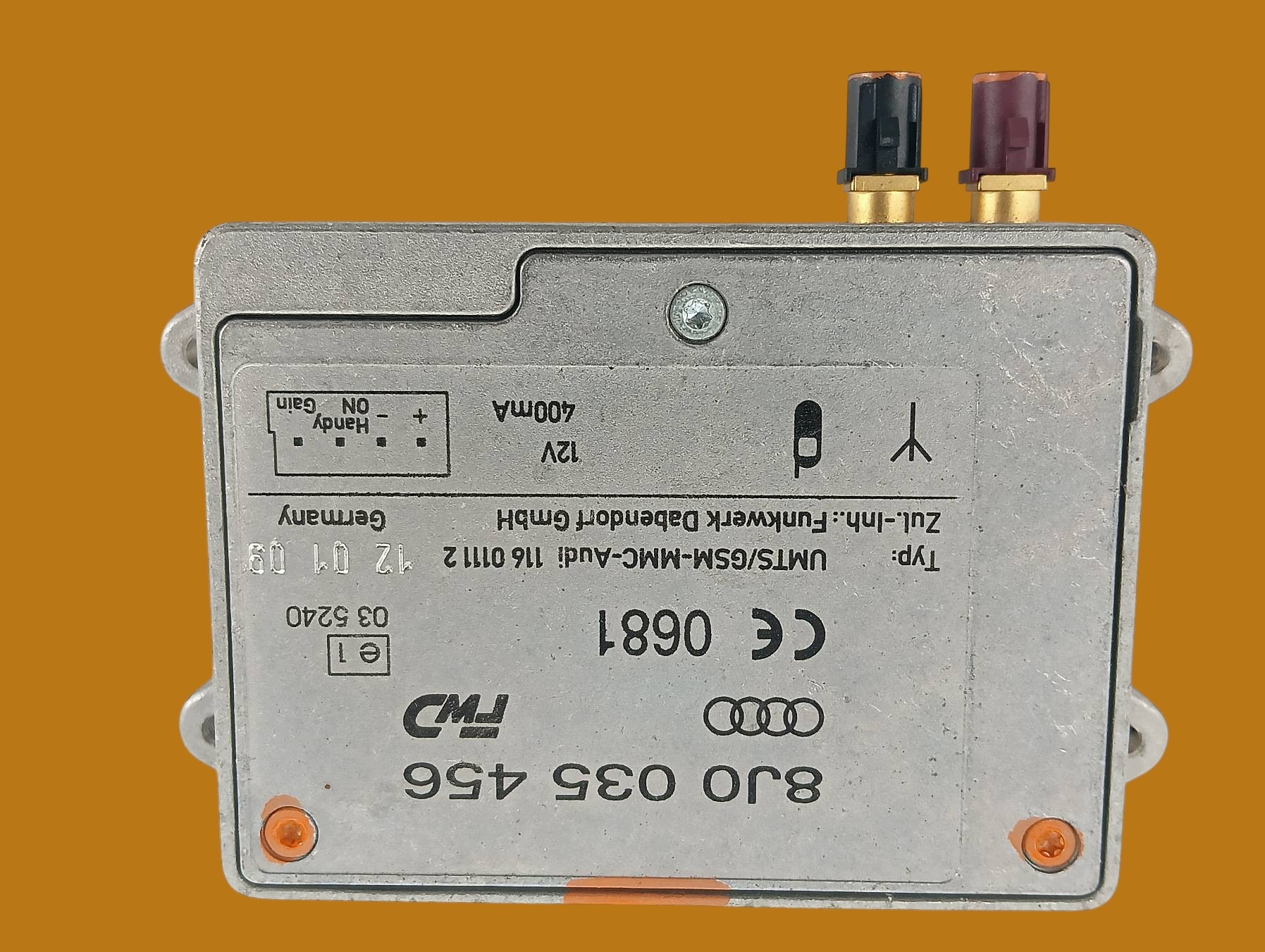 module amplifier ANTENY 8J0035456 Audi A4 IV (2008-2015) B8