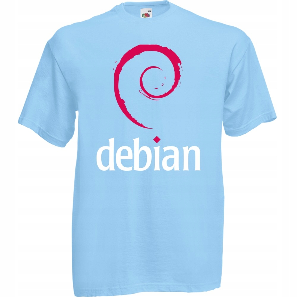 

Koszulka z nadrukiem debian logo It informatyk S