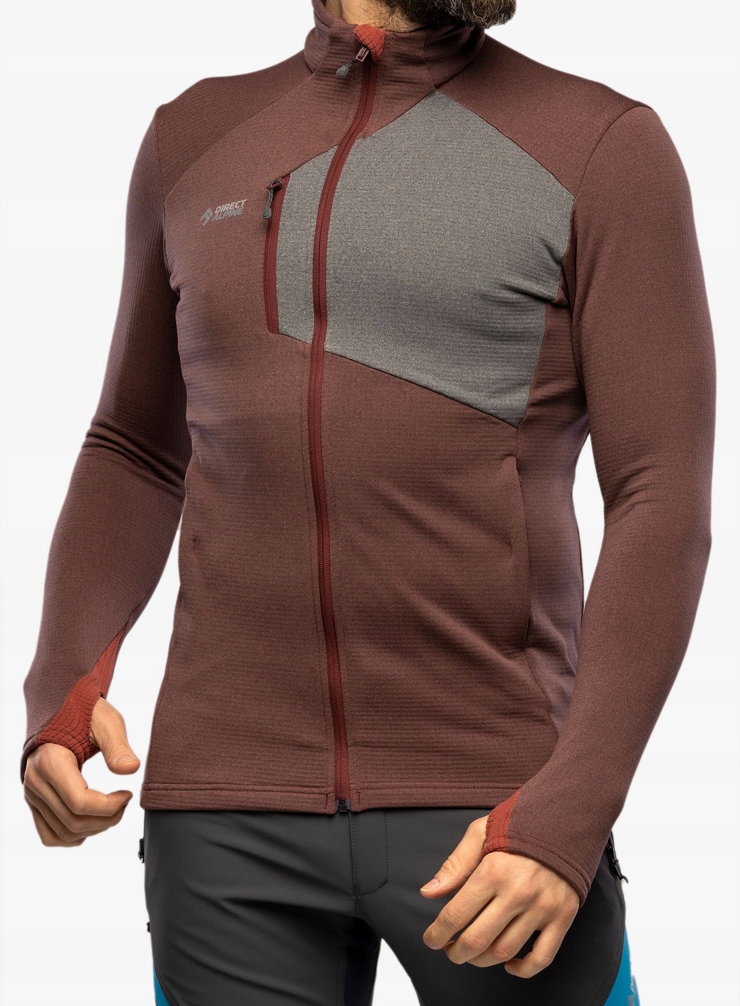 Rozepínací mikina Direct Alpine Mallet palisandr M