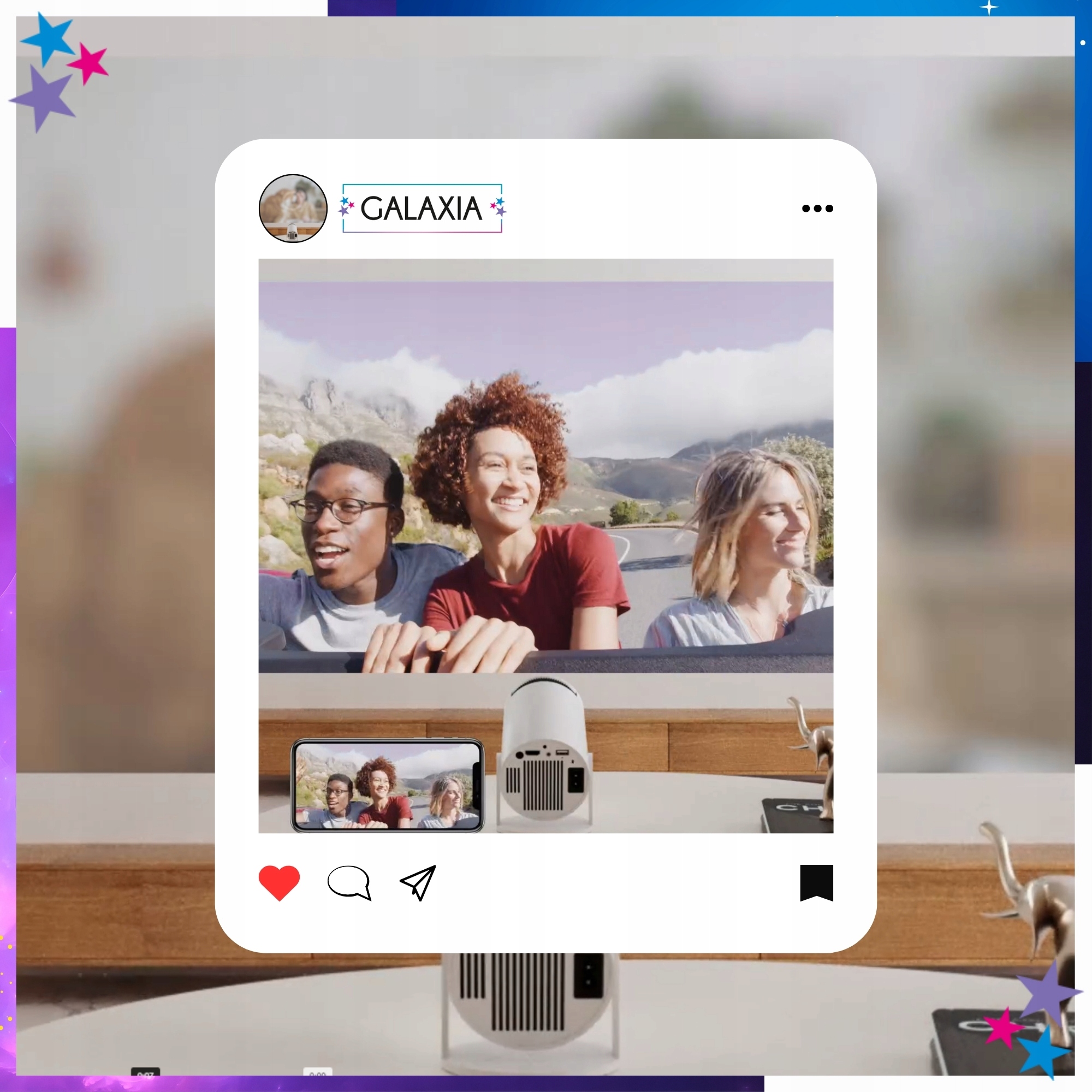 PROJEKTOR RZUTNIK MINI PRZENOŚNY ANDROID LED HY300 WIFI FULL HD SMART TV Żywotność lampy w trybie ekonomicznym 50000 h