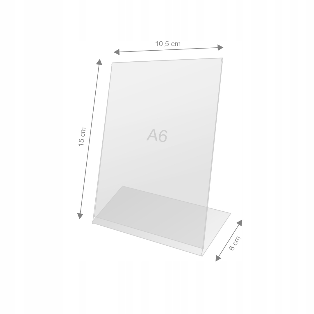 Stojak informacyjny / prezenter plexi pionowy - A6 Marka inna