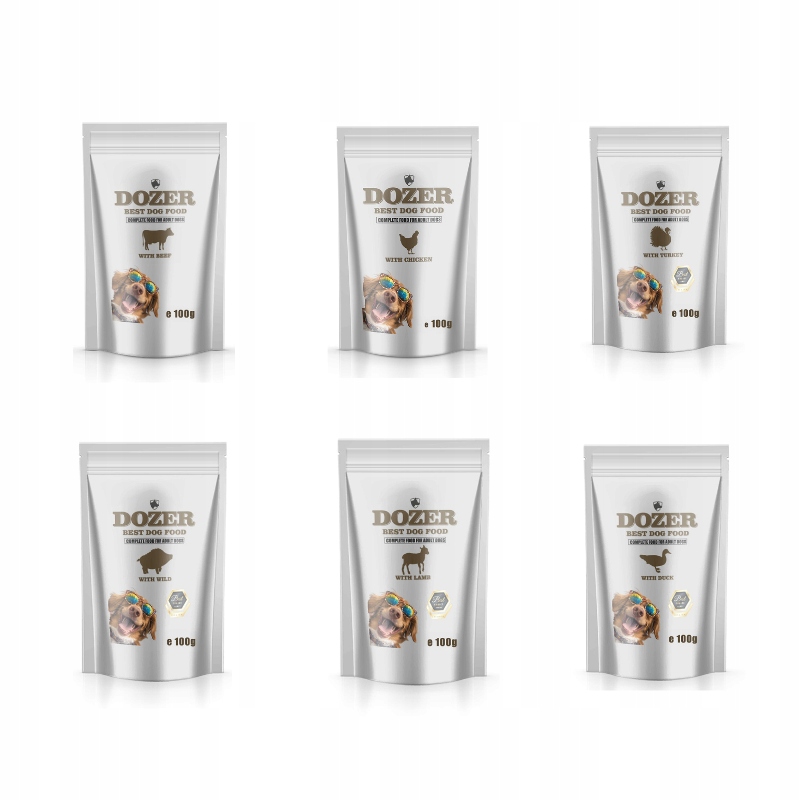 Levně Dozer Vlhké krmivo Mix Chutí 30x100 g