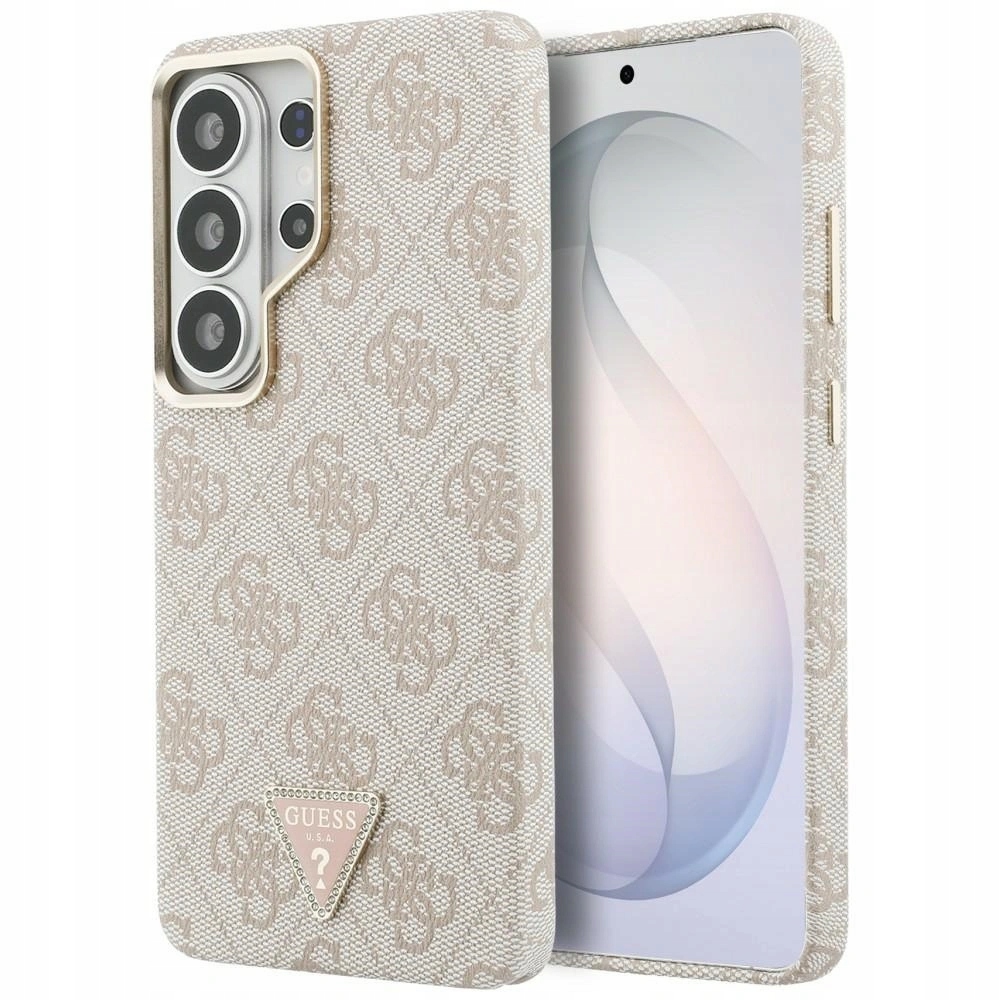Pouzdro Guess pro Galaxy S26 Ultra, 4G Triangle Logo MagSafe magnetické pouzdro