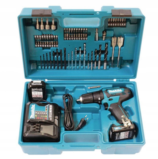 

Makita HP333DSAX1 2x 2,0 Ah ładowarka walizka