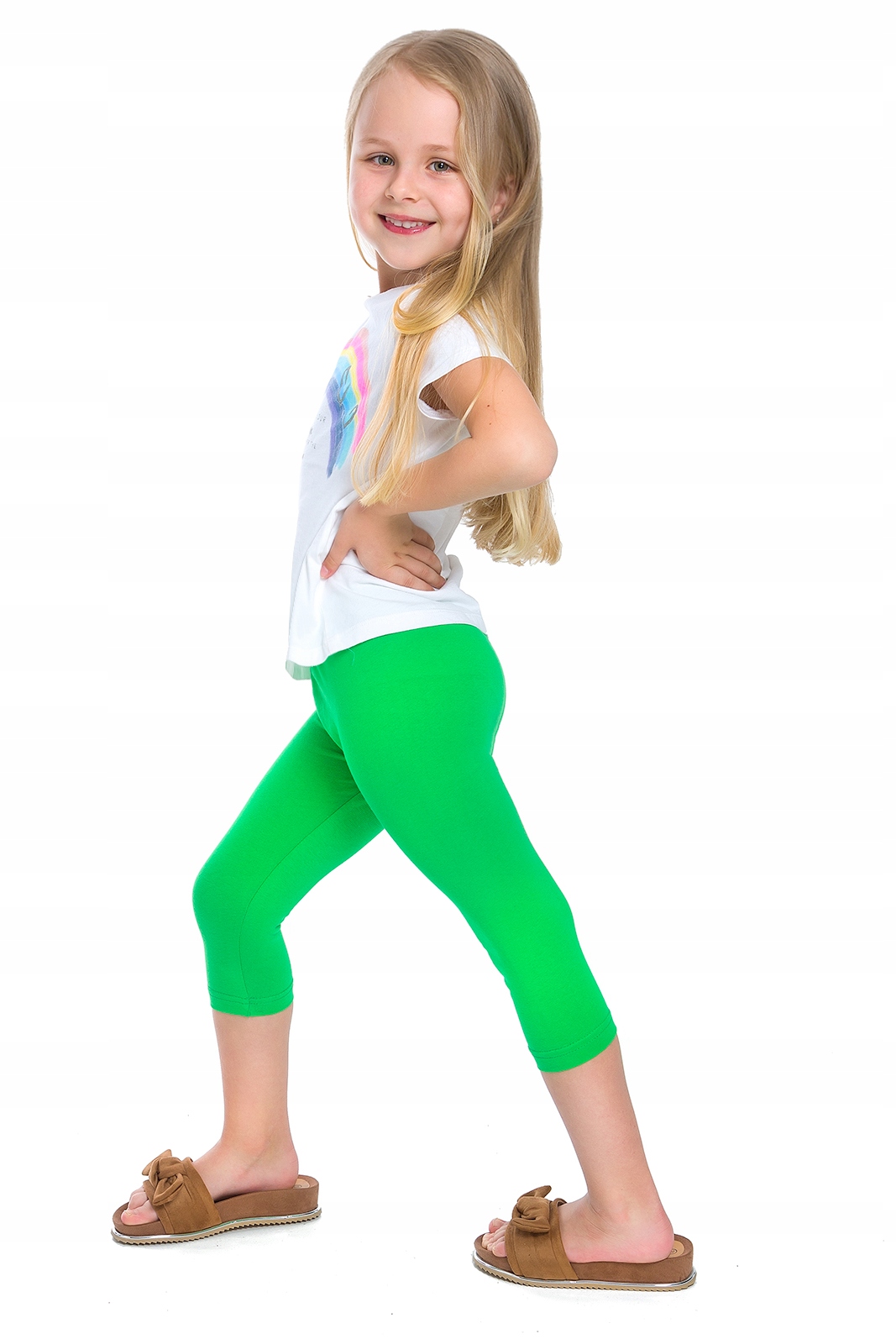 

Dziecięce Legginsy 3/4 Bawełniane Spodnie Lato