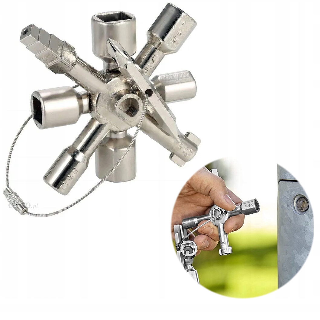 Uniwersalny Klucz Do Szafek Skrzynek Elektrycznych Wielofunkcyjny 10w1-Zdjęcie-0