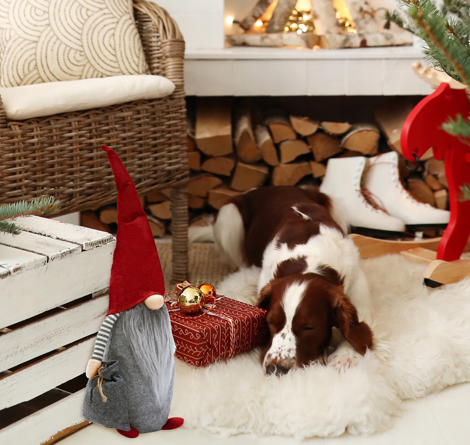 SKRZAT ŚWIĄTECZNY GNOM XXL 60CM KRASNAL Z TORBĄ Rodzaj figurka