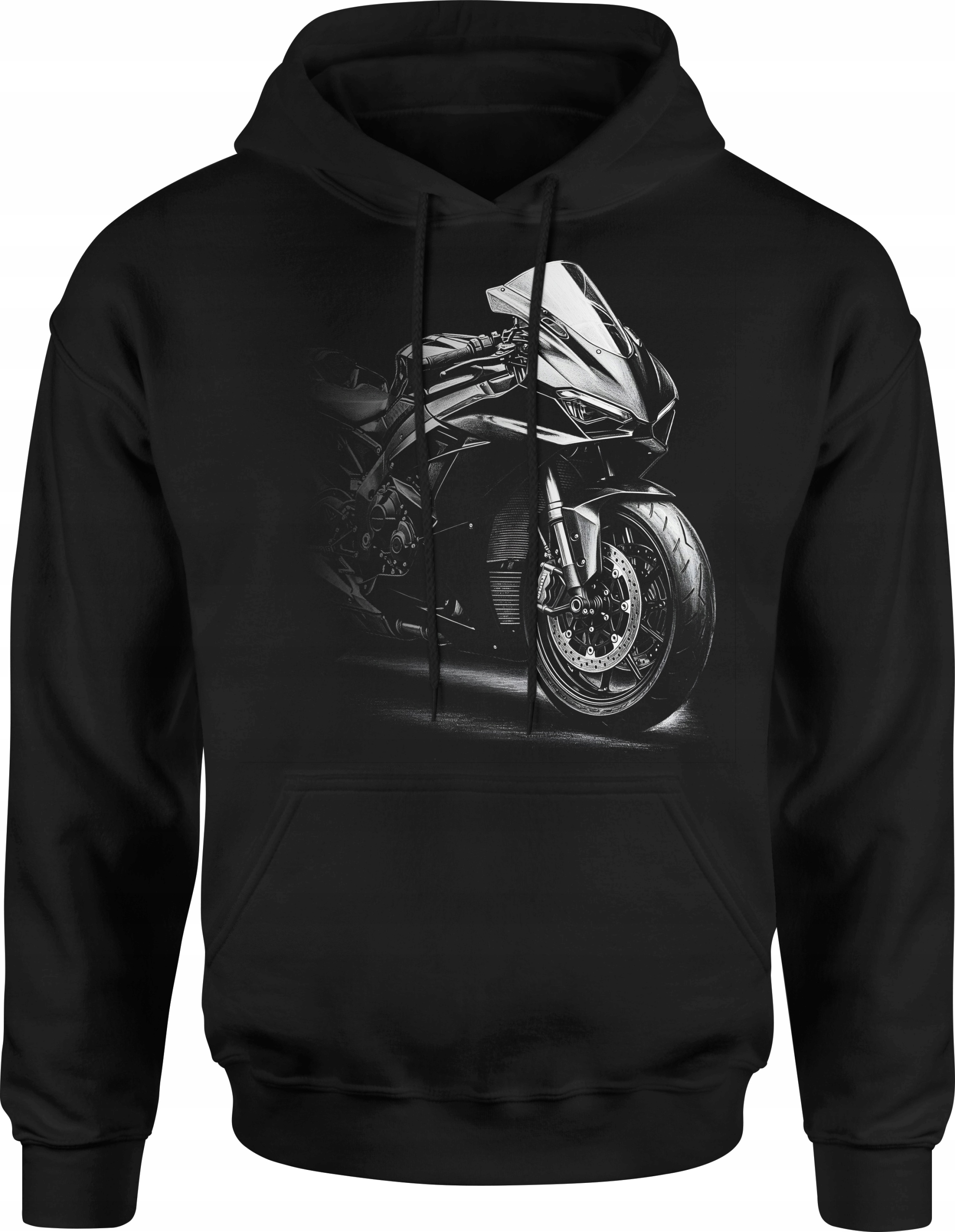 Bluza Motocykl Męska Nadruk Ścigacz Motocyklowa Dla Motocyklisty M