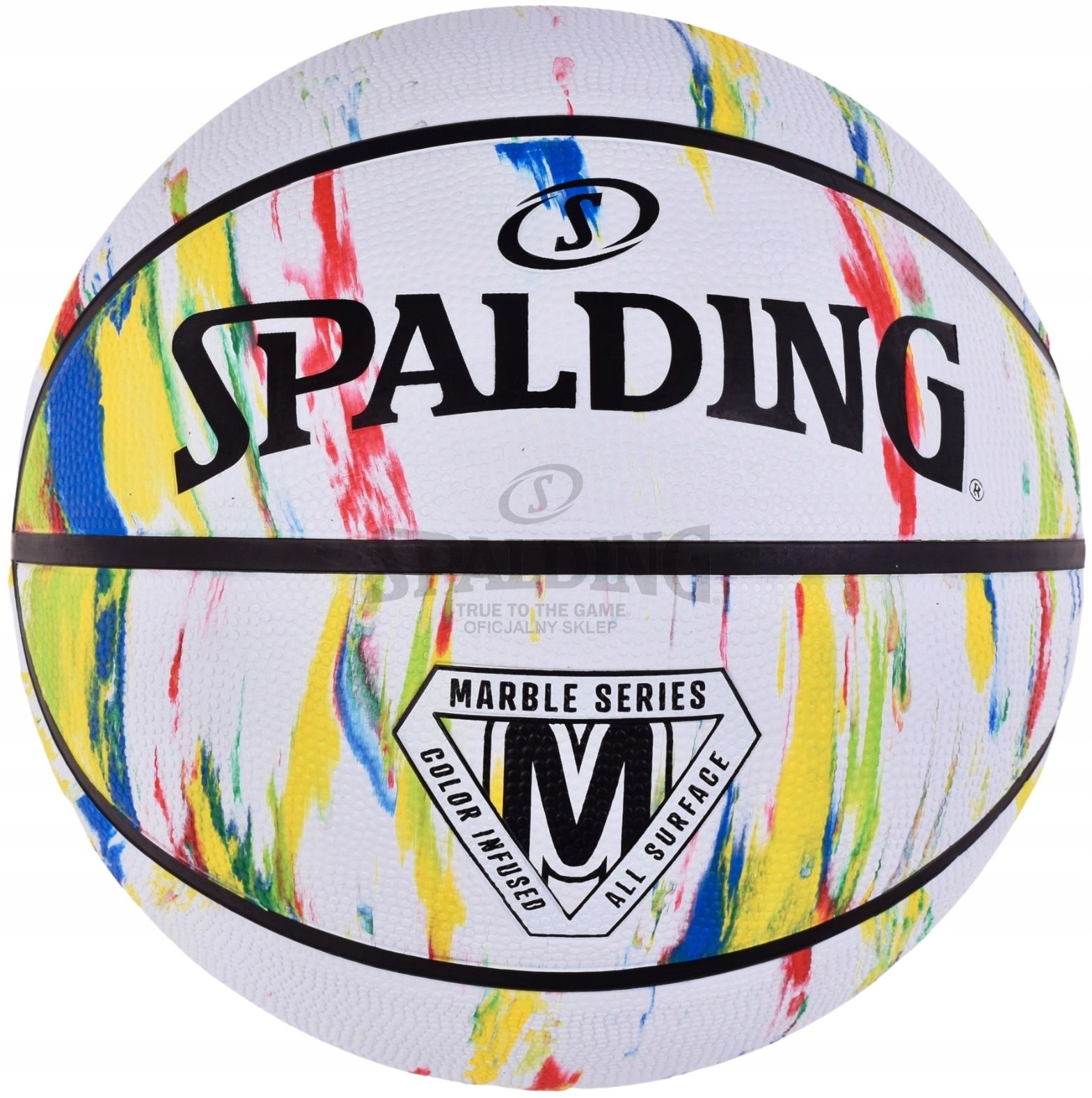 Piłka do koszykówki Spalding Marble White Basketball 7