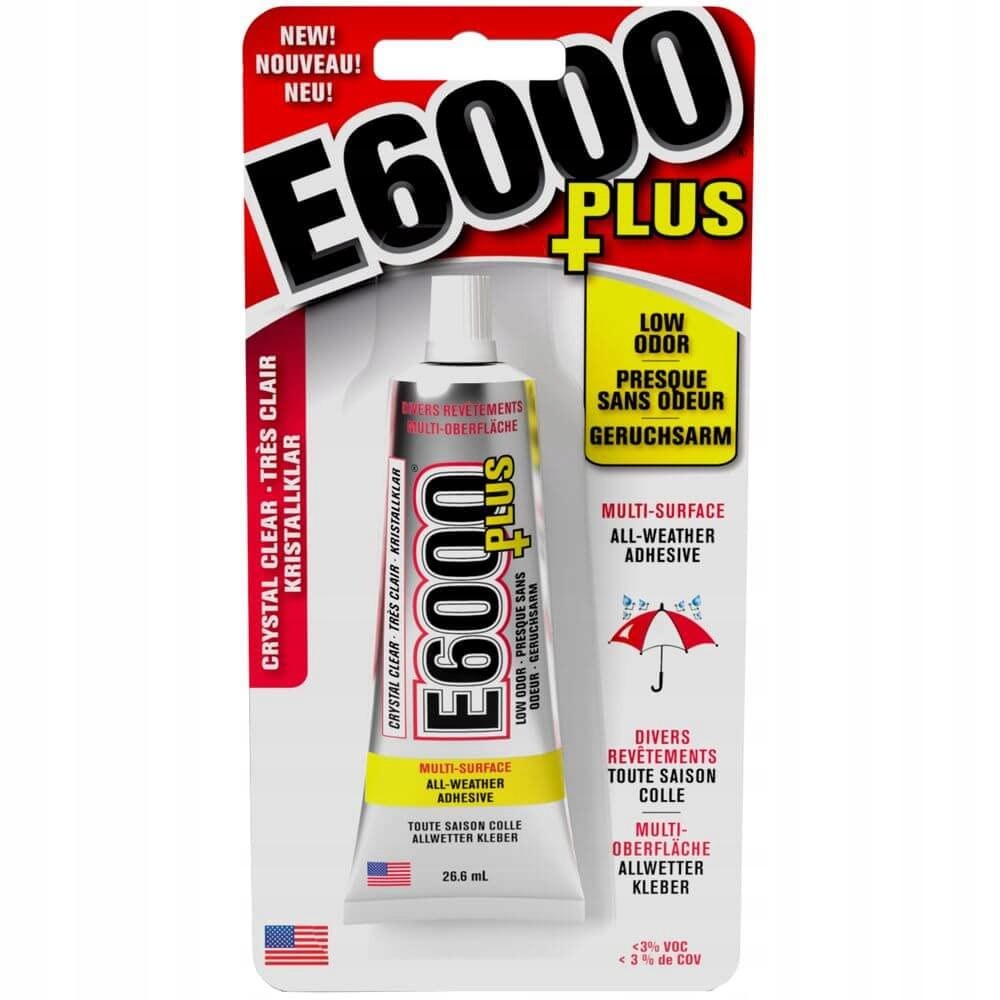 Univerzální Lepidlo E6000 Plus Průhledný, Voděodolné, 26,6 ML