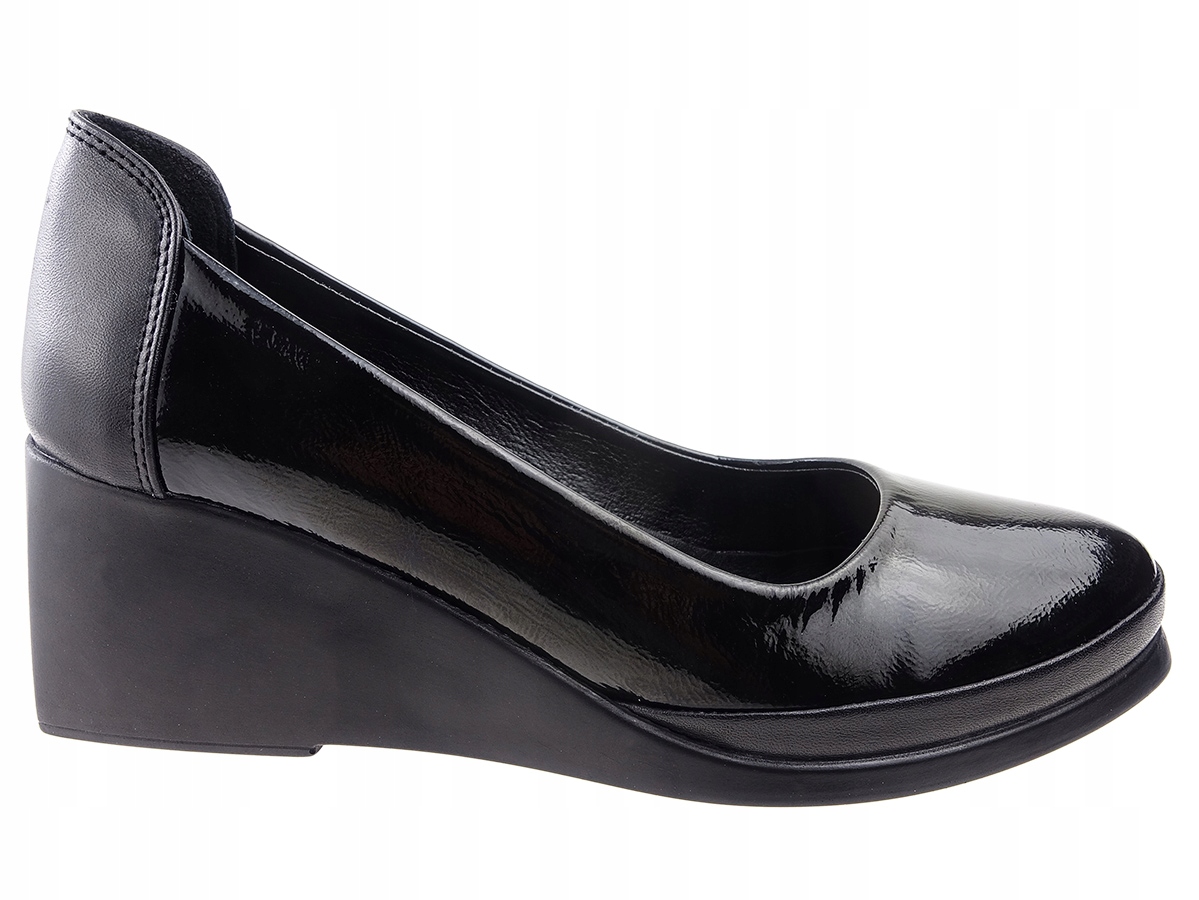 

Venezia koturny buty 03800238R czarne lakier 39