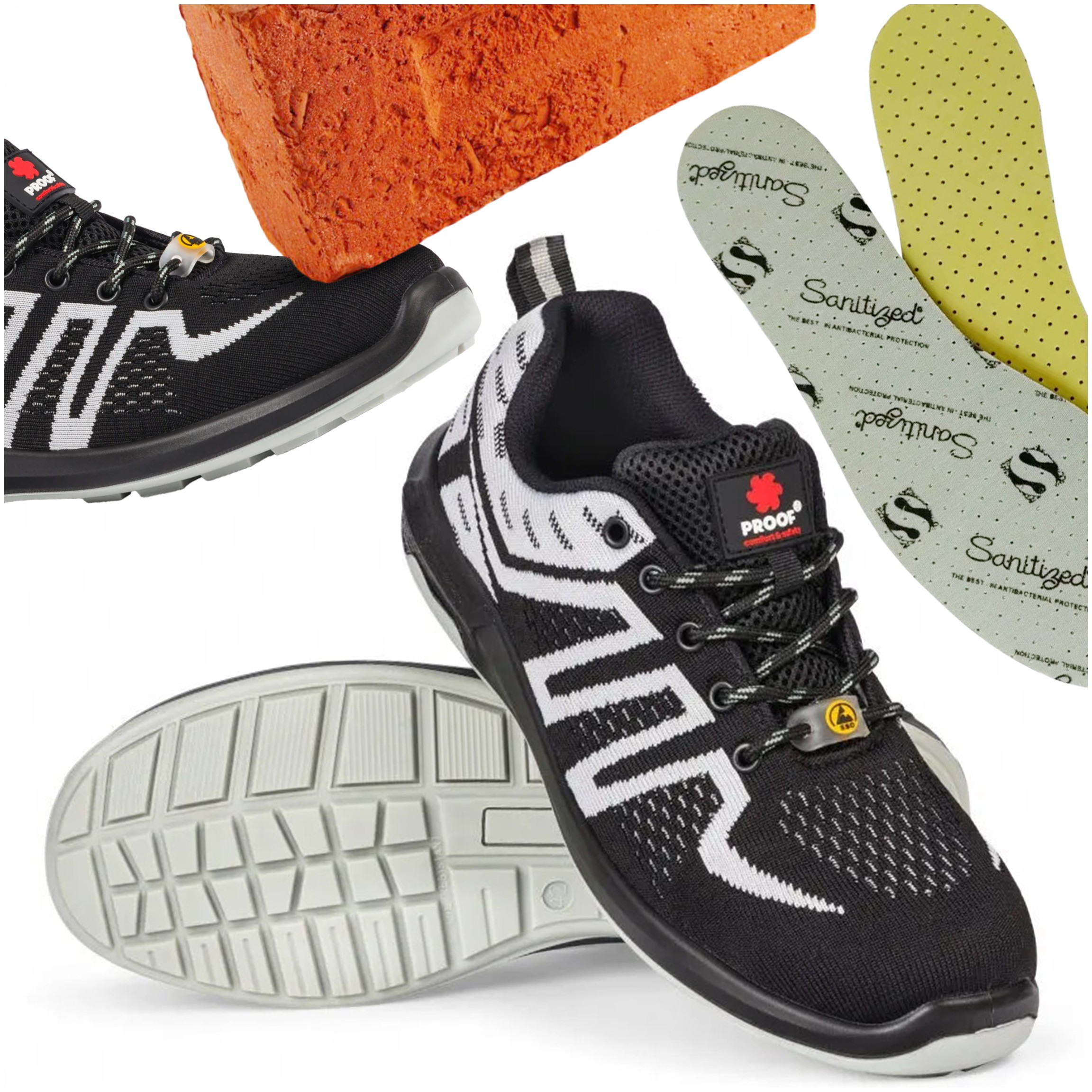 Trekové Ochranné Pracovní Polobotky Proof Ultralehké KAPS5 S1 Esd 41