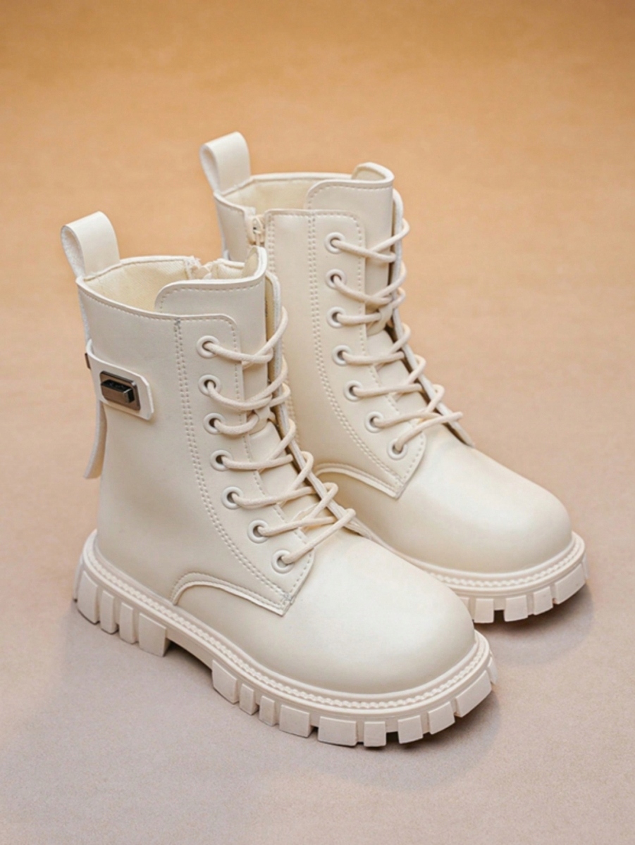 SHEIN BOTKI DZIEWCZĘCE BEŻOWE GŁADKIE 31 478 Marka Shein