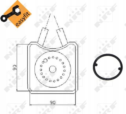 РАДІАТОР МАСЛА VW ПІД ФІЛЬТР