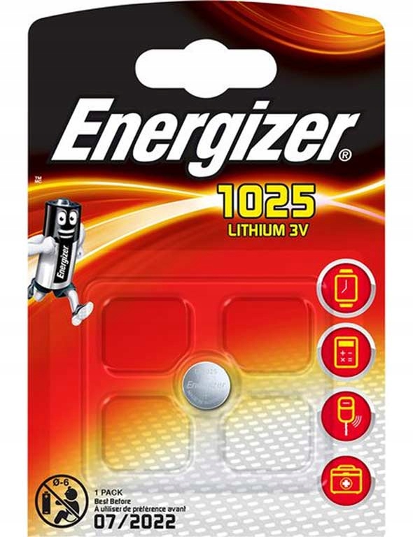 

CR1025 Energizer bateria litowa 3V Cr 1025 DL1025