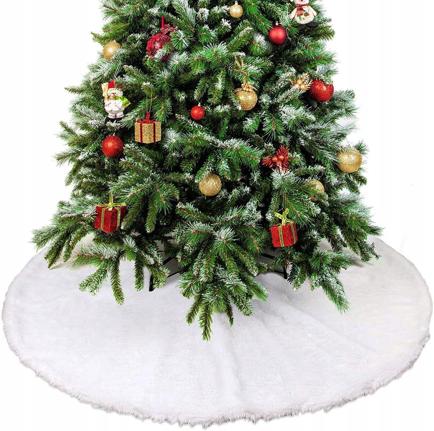 

Duży Dywanik aż 122cm Biały Dywan Pod Choinkę
