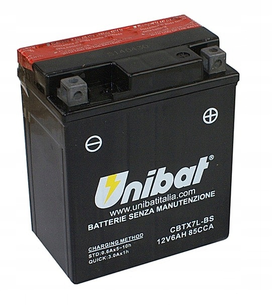 Akumulator Unibat CBTX7L-BS P+ 6AH 85A 12V