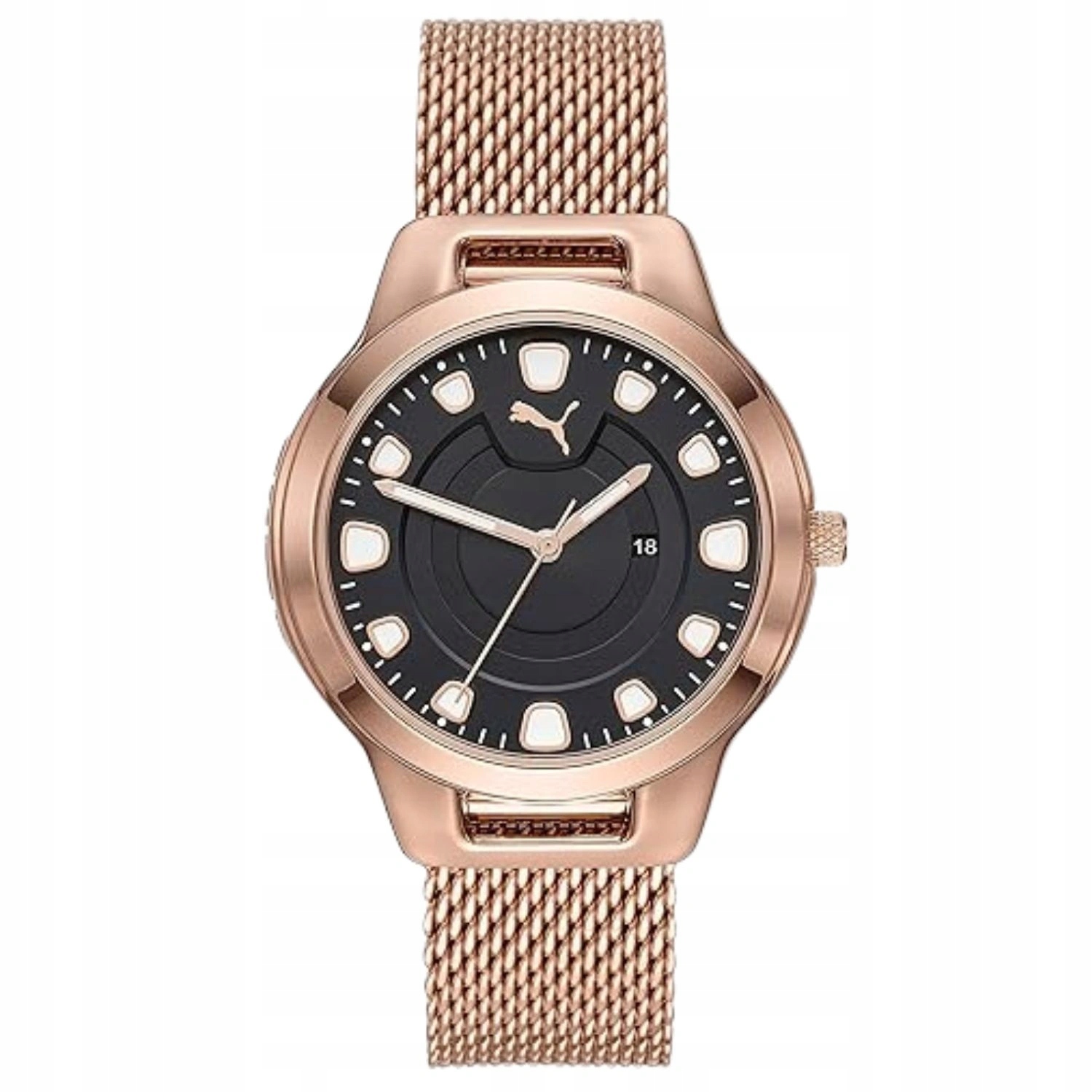 Dámské klasické hodinky Puma Reset P1009 křemenné analogové zlaté