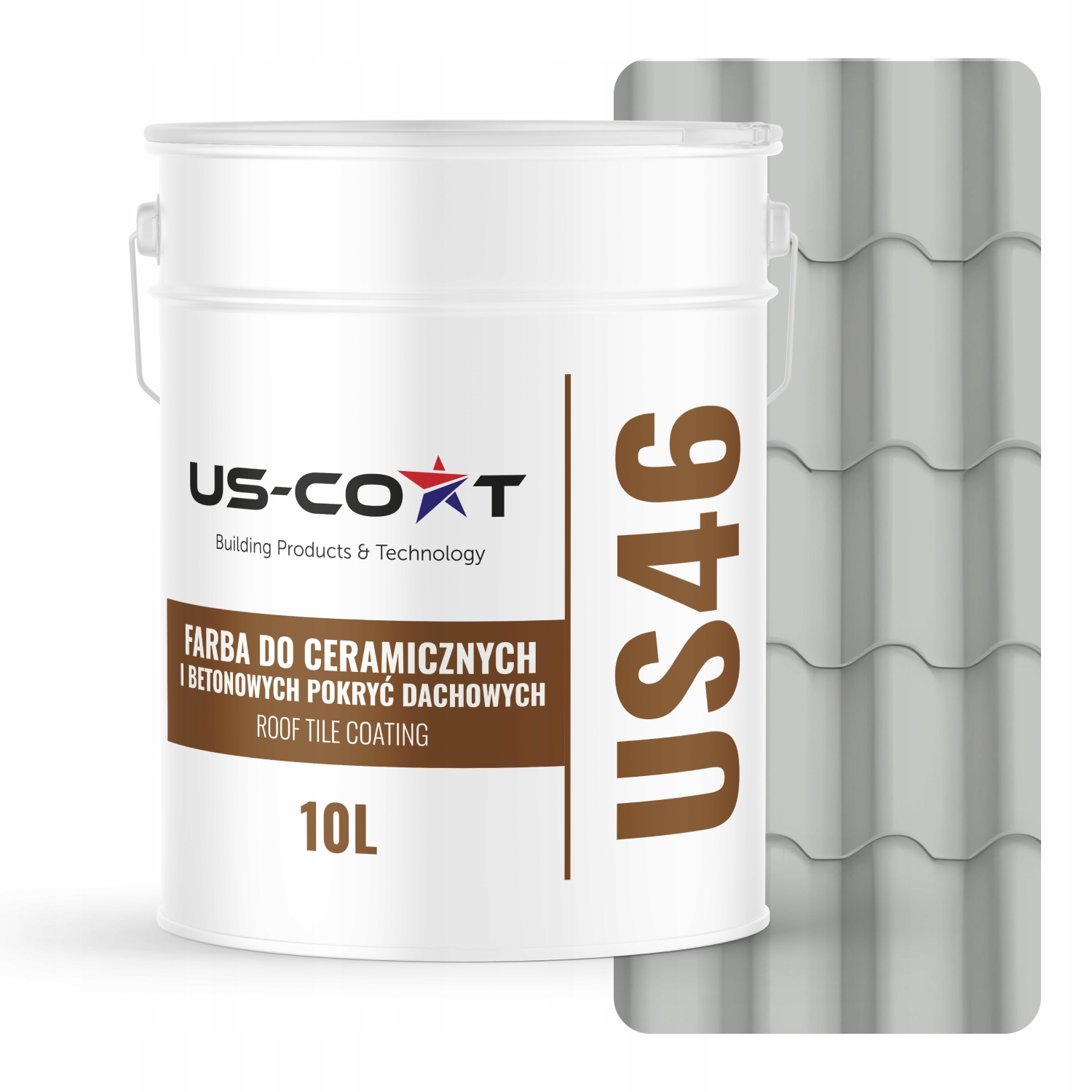 Farba Na Keramické Betónové Strechy Šedá Svetlo RAL7035 10 L Lesk