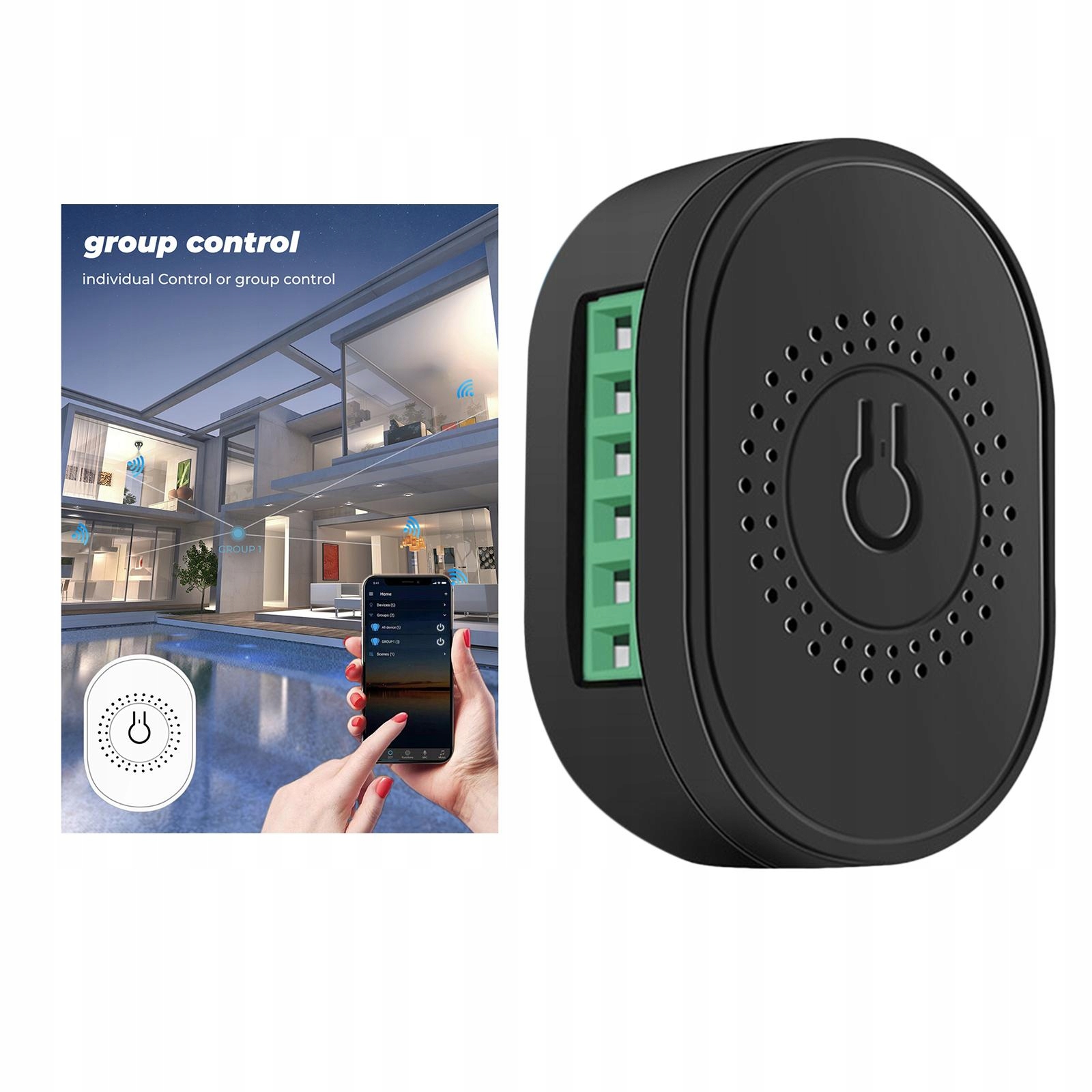 Tuya 3.0 Automation DIY Breaker Parts 16A Czarny