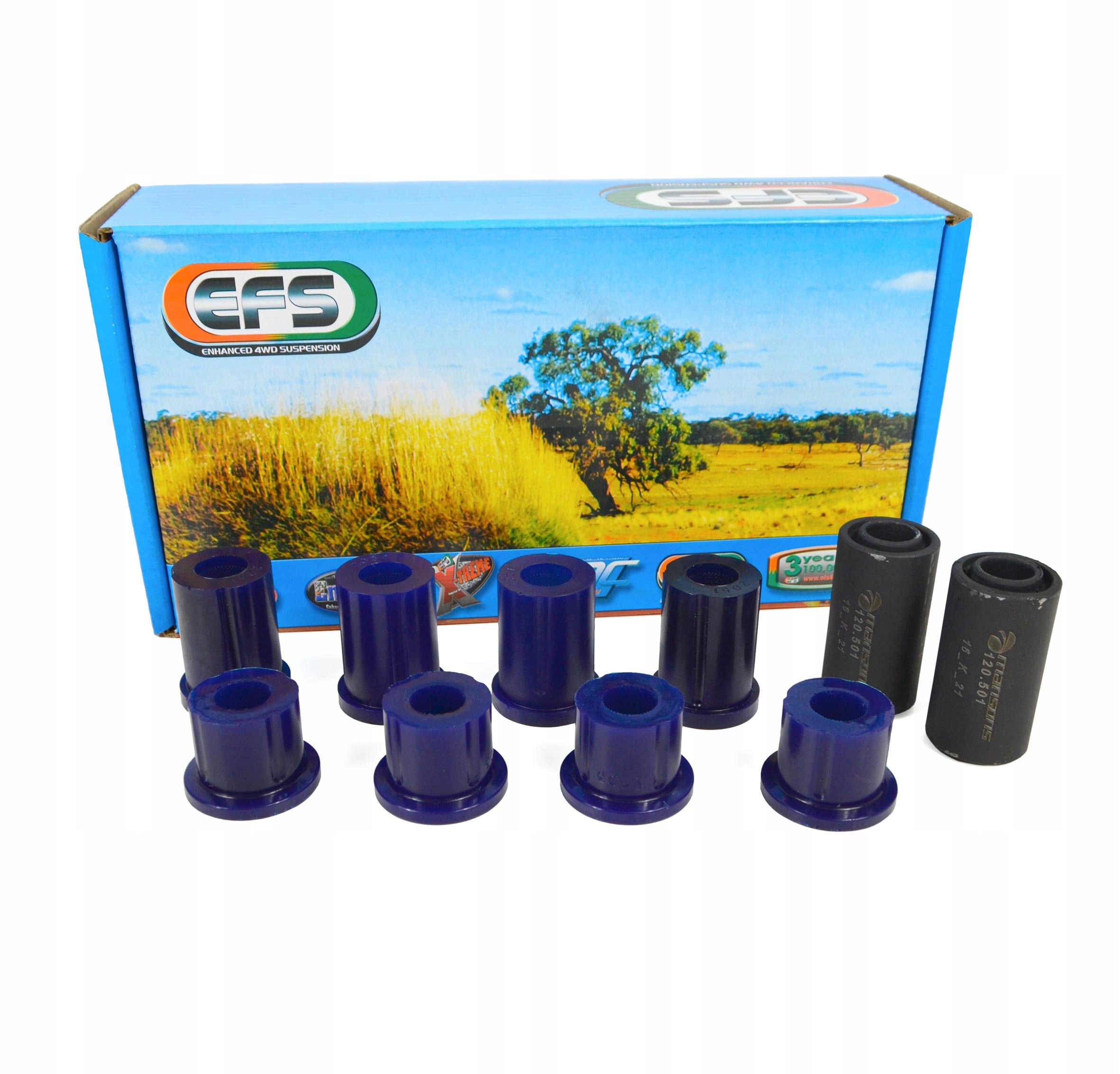 KOMPLET POLIURETANOWYCH TULEJEK DO TYLNYCH RESORÓW PATROL K160