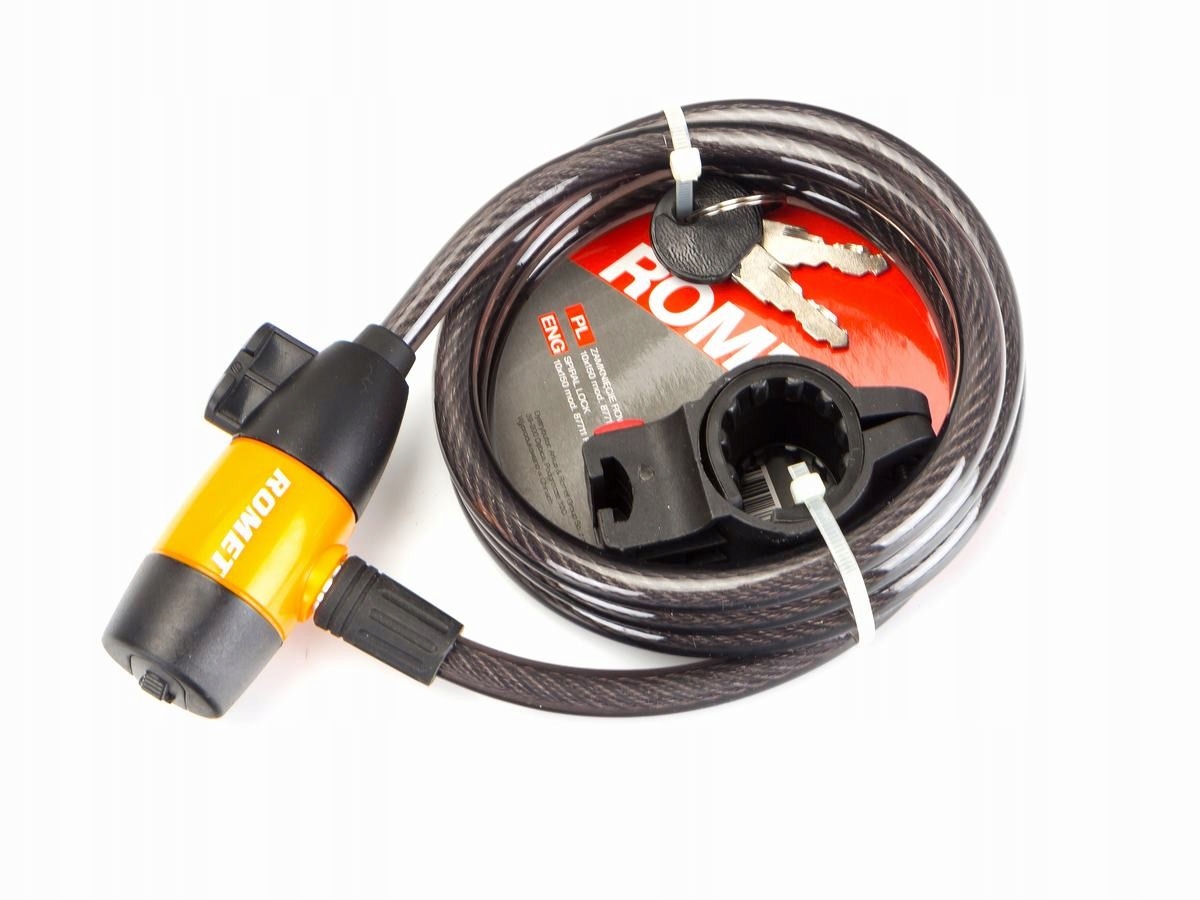 ZAMKNIĘCIE DO ROWERU SPIRALA NA KLUCZ ROMET 150 CM Kod producenta 5907782786625
