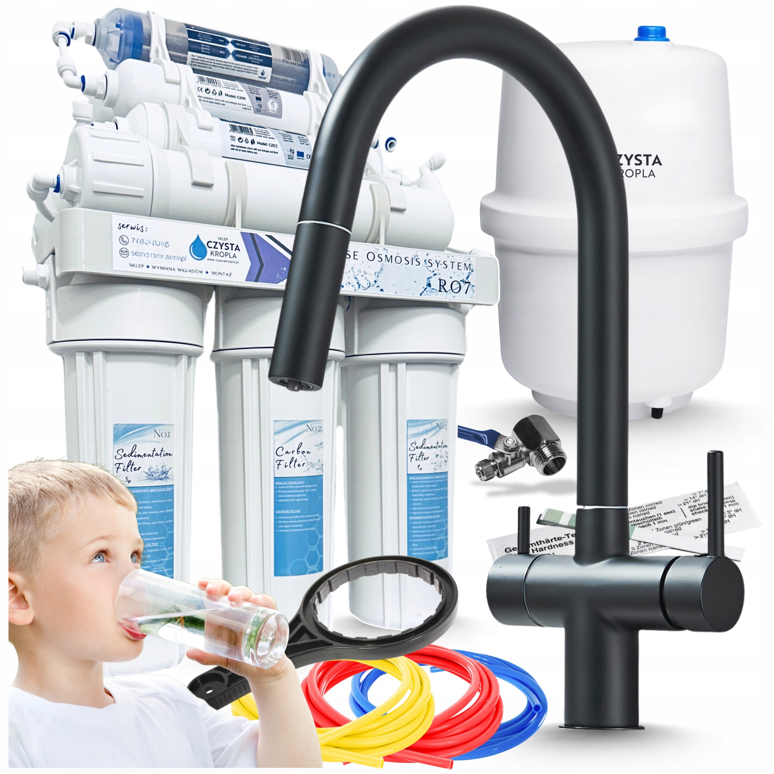 Sada armatur s připojením na filtr pro potravinářský filtr reverzní osmózy