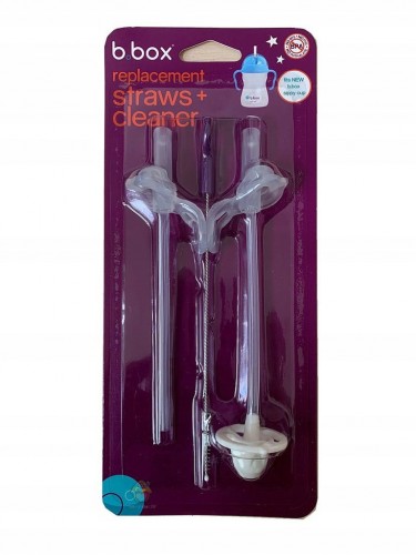 B.box Zestaw 2 zapasowych słomek i szczoteczka Kod producenta 8781468405102