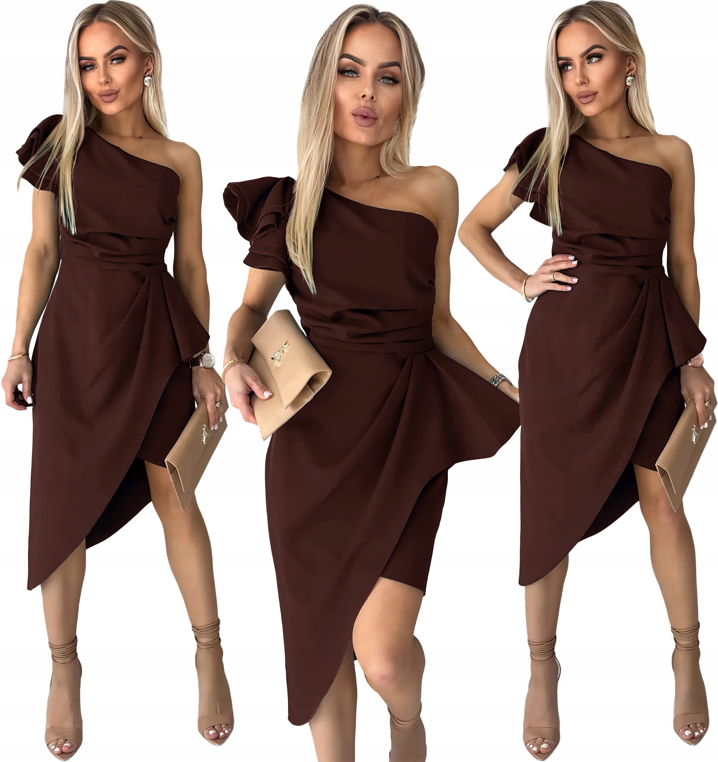 Elegantní Šaty velké velikosti, Polský výrobek, svatební hostina S JR03