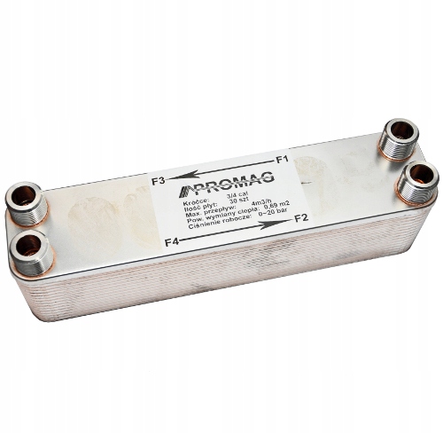 

Wymiennik Ciepła 30 płyt Płytowy 30kW 3/4'' Promag