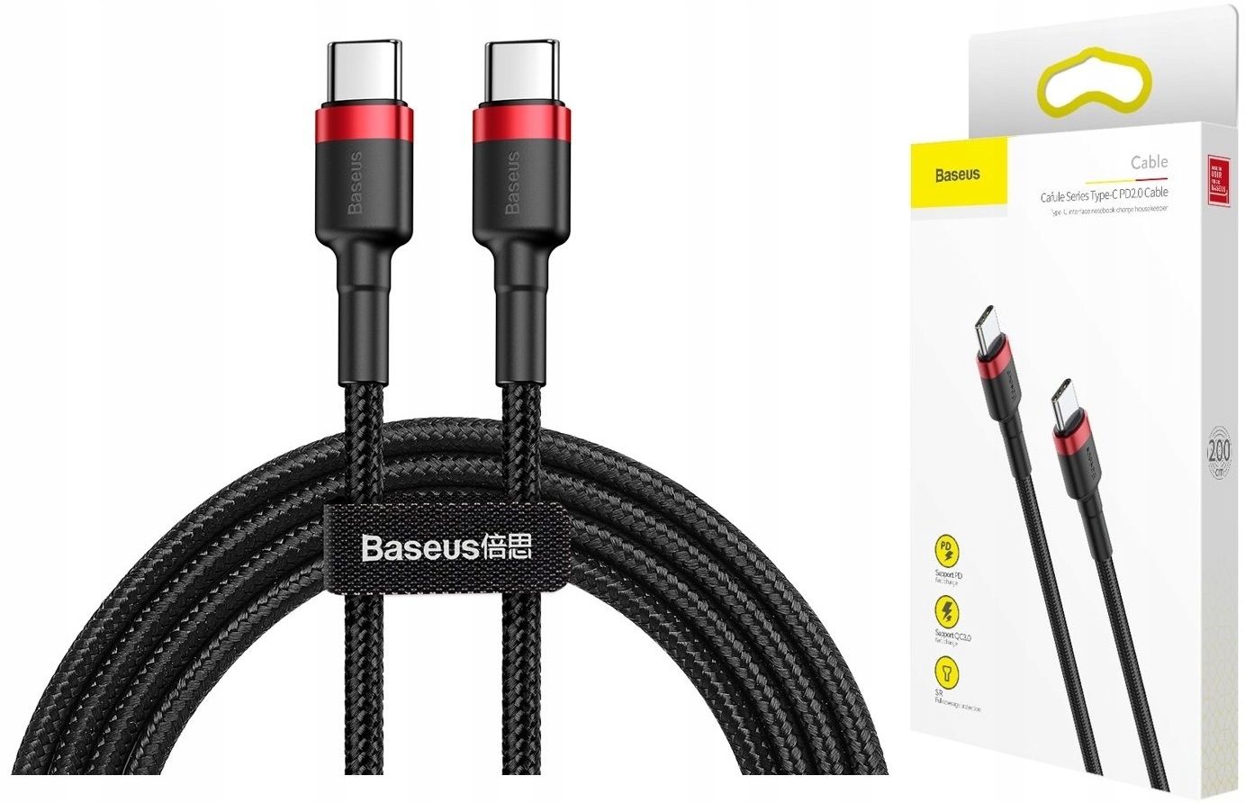 

Baseus Kabel Przewód Usb-c Type-C Szybki 3A 60W 2m