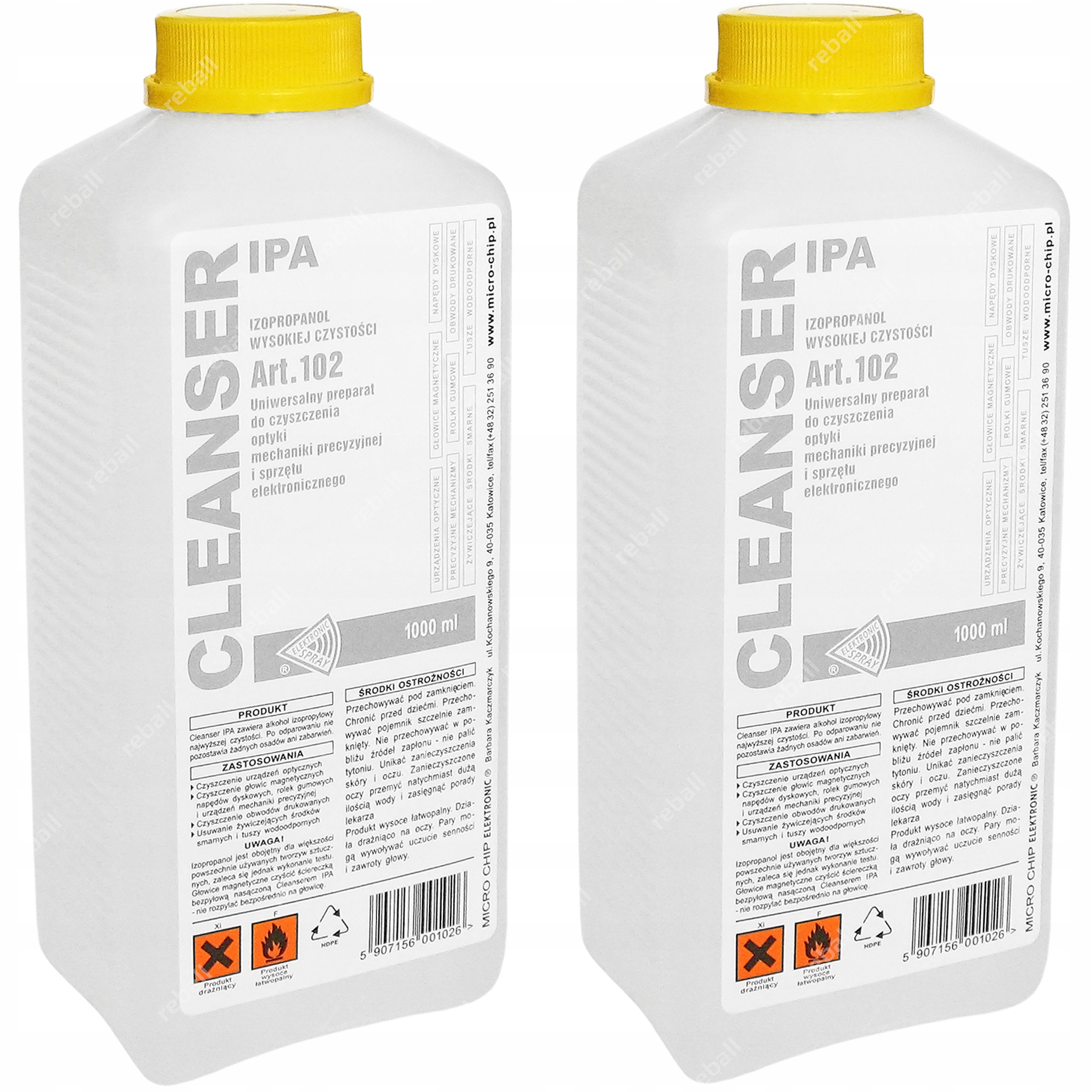 Isopropylalkohol Izopropanol Cleanser Ipa Čistý Pro Odmašťování 2x 1L