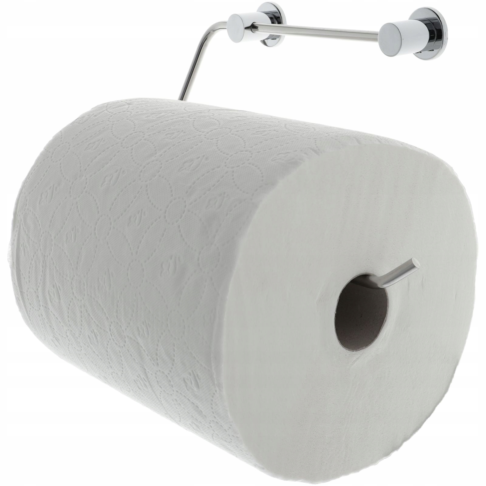 Uchwyt wieszak na ręcznik papierowy kuchenny duży XXL ścienny wiszący chrom