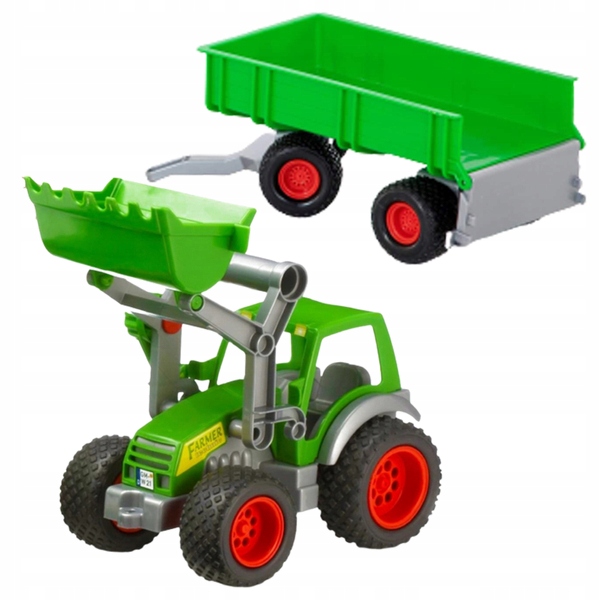 

Wader 8817 Traktor Z Turem Gumowe Koła Przyczepa