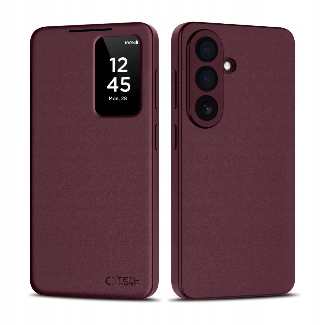 Etui do Samsung S26+ Plus Tech-Protect Smart Wallet bordowe
