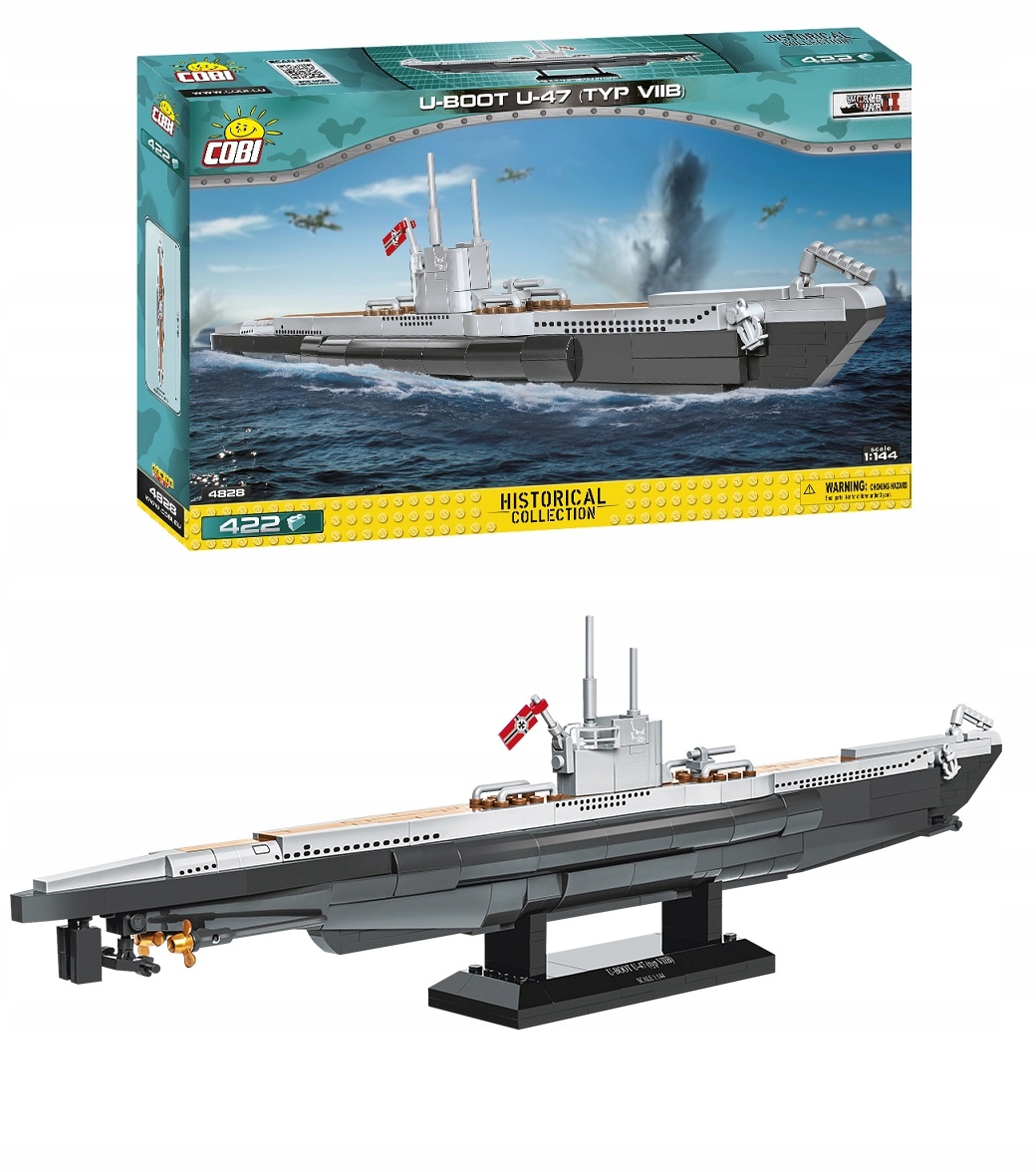 

Klocki Cobi 4828 Okręt Podwodny U-boot U-47 Viib