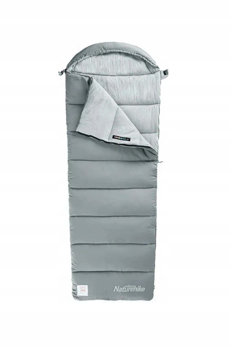 Turistický spací pytel Naturehike M300 CNK2350WS023 220x80 cm šedý levý