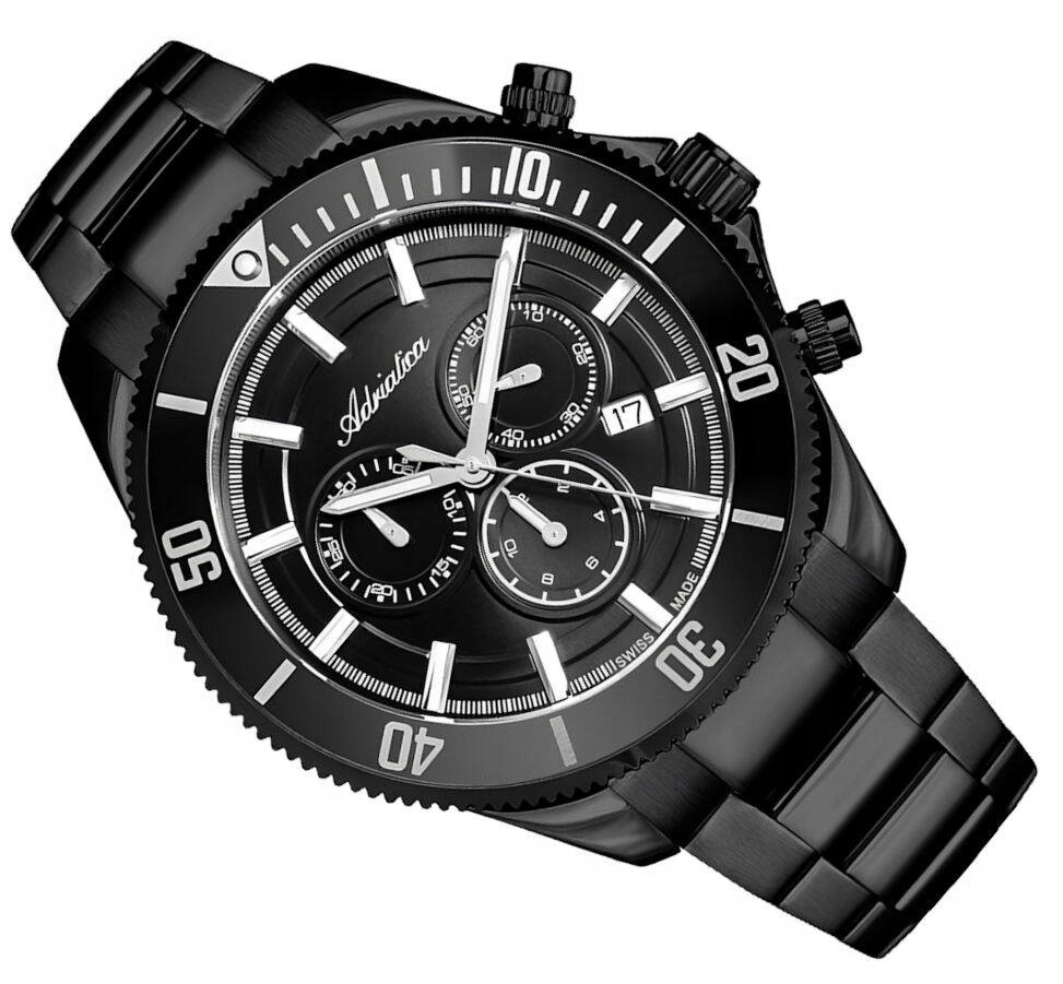 Pánské Sportovní Švýcarské Hodinky Adriatica Chronograf A1139.B116CHN