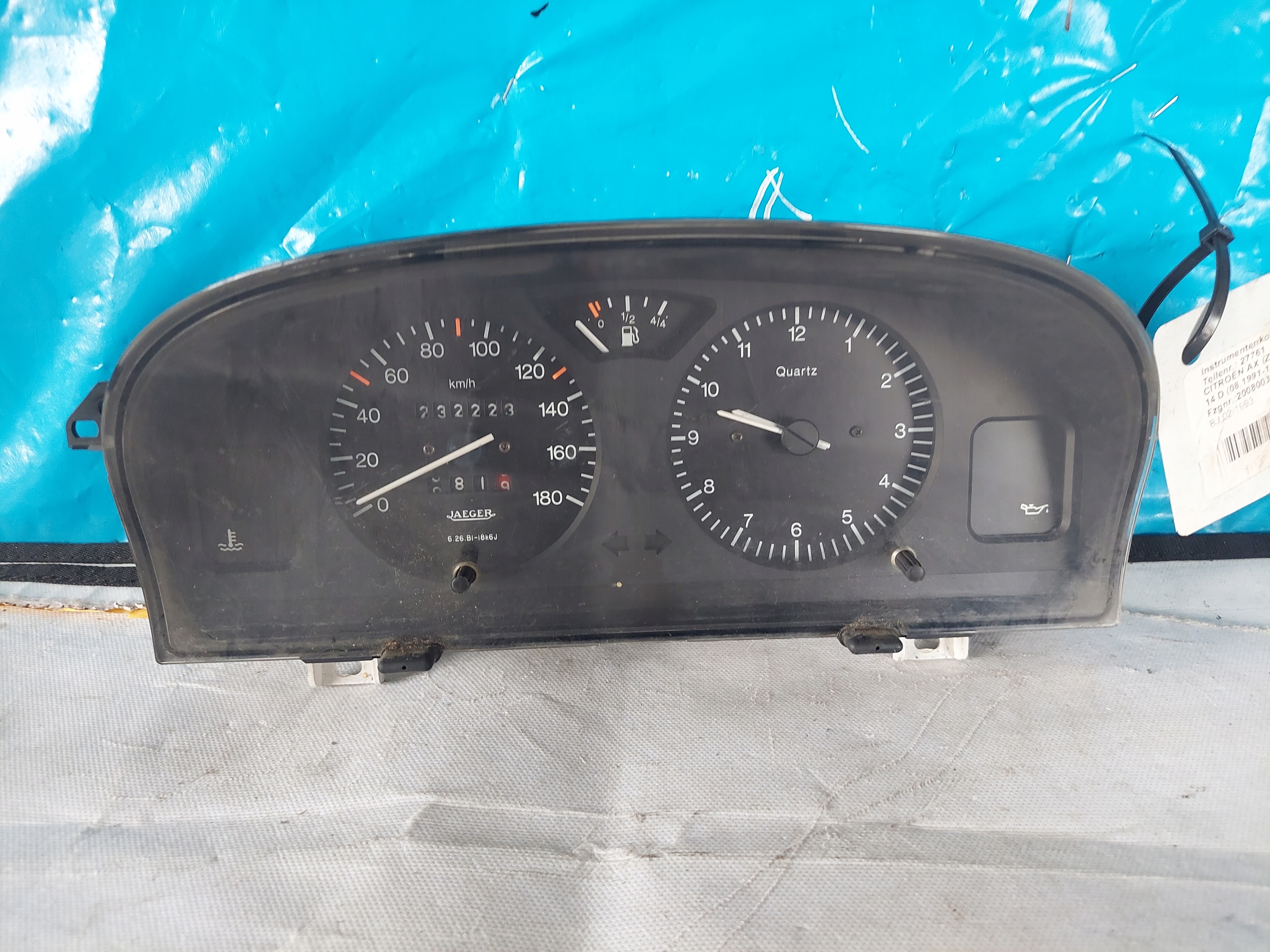 dials clock CITROEN AX 1.4 D 9613539080