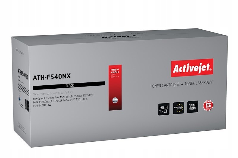 Toner Activejet ATH-F540NX (zamiennik Hp 203X CF540X; Supreme; 3200 stron;