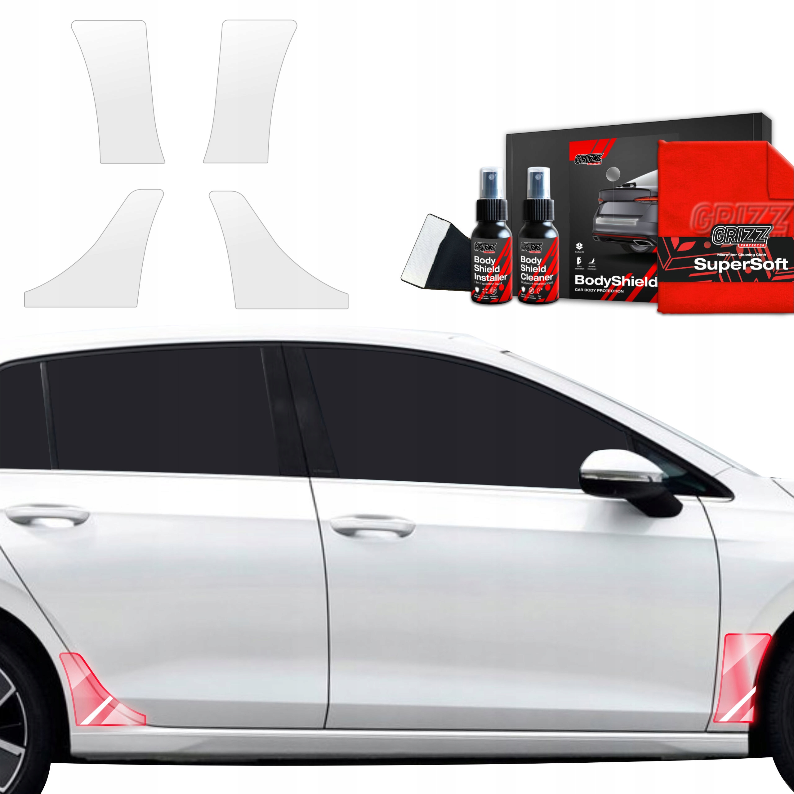 4v1 Fólie Ppf fólie na kola pro Volkswagen Golf 8 Hatchback (2024-2025)