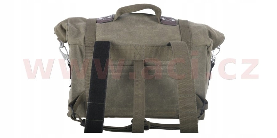 bočné tašky na motocykel Heritage, Oxford (zelené khaki, objem 40 l, pár) O