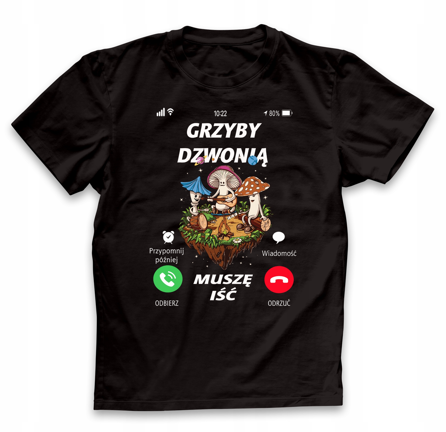 

Koszulka dla grzybiarza Grzyby dzwonią roz.XL